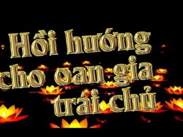 Cách khấn hồi hướng công đức oan gia trái chủ